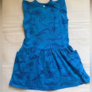 Tea Collection Blue Patterned Kids Dress